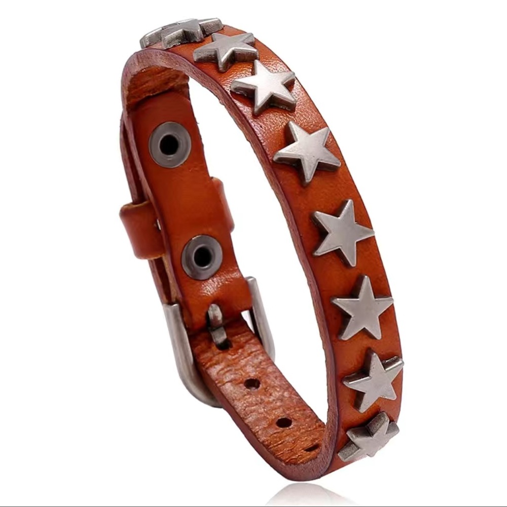 Leather Star Bracelet